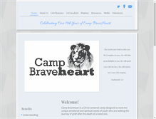 Tablet Screenshot of campbraveheart.com